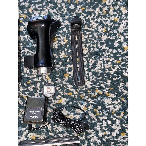 Vintage vivitar 285hv Thyristor Vari Power Flash Bulb Black W EXTRAS *see Pics - Picture 6 of 7